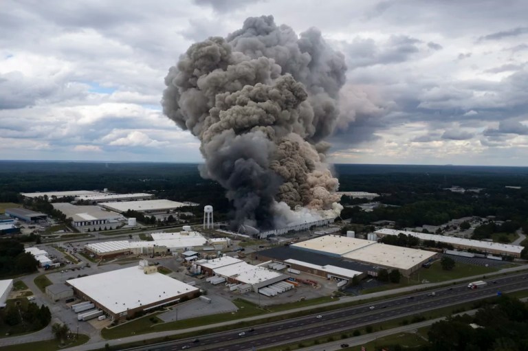 Colossal chemical plant fire in Georgia prompts evacuation of 17,000 people