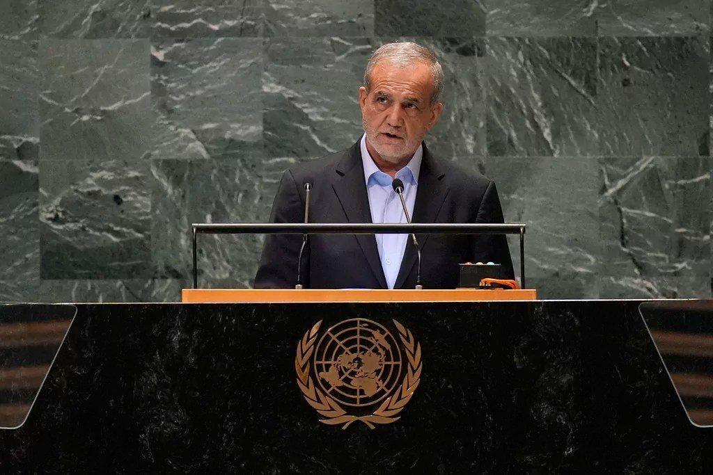 Iranian president says US ‘can’t deny complicity’ in death of Hezbollah leader