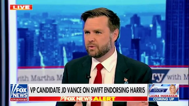 JD Vance dismisses Taylor Swift’s ‘disconnected’ endorsement of Harris