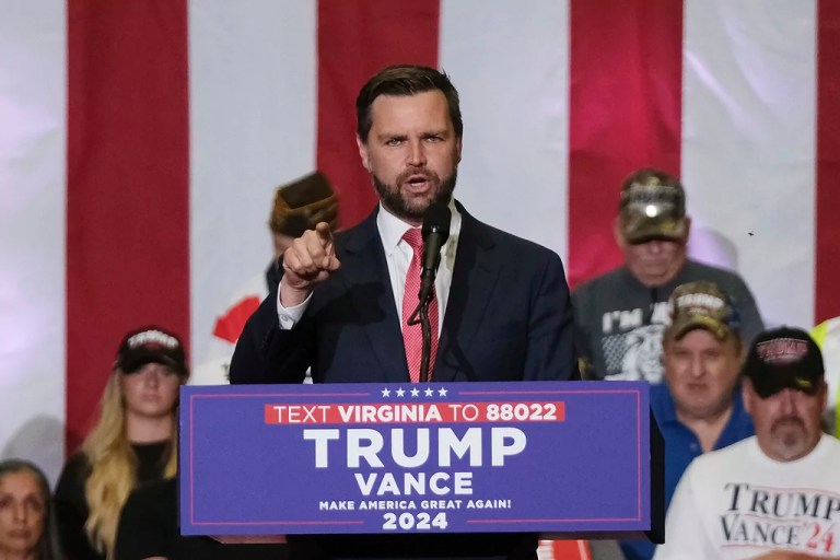 JD Vance repeats viral Springfield claims in tense interview