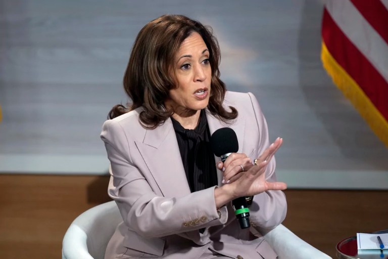 On women and faith, Harris publicly questioned by NFL legend