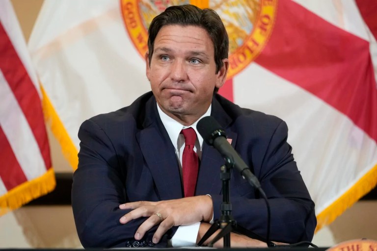 DeSantis tells reporter he won’t ‘subscribe to your religion’ of climate change