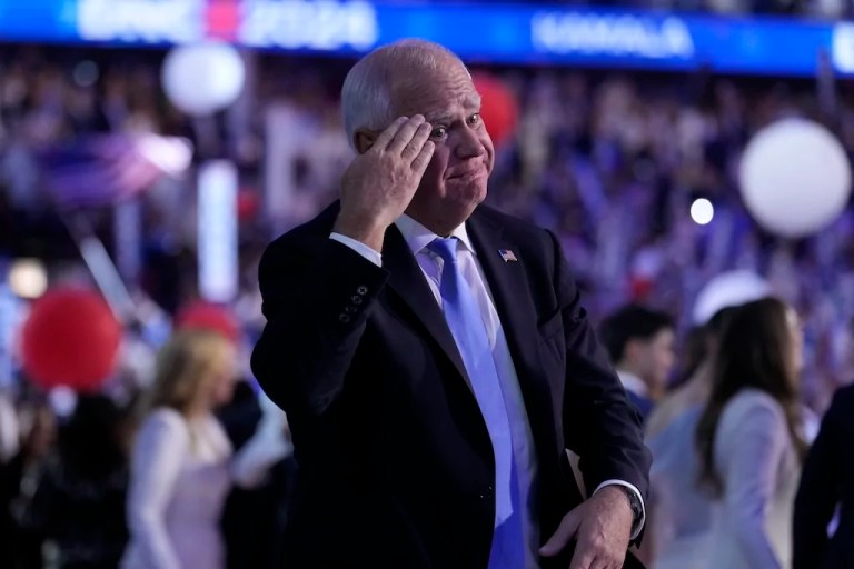 A joyless Walz to the podium