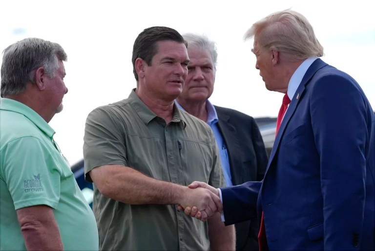 WATCH LIVE: Trump visits Georgia to survey destruction from Hurricane Helene