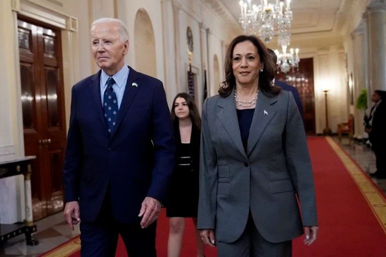 Biden gives Harris gun violence win to tout on campaign trail