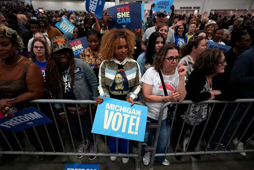 Eminem campaigns for Harris, but Obama does the rapping