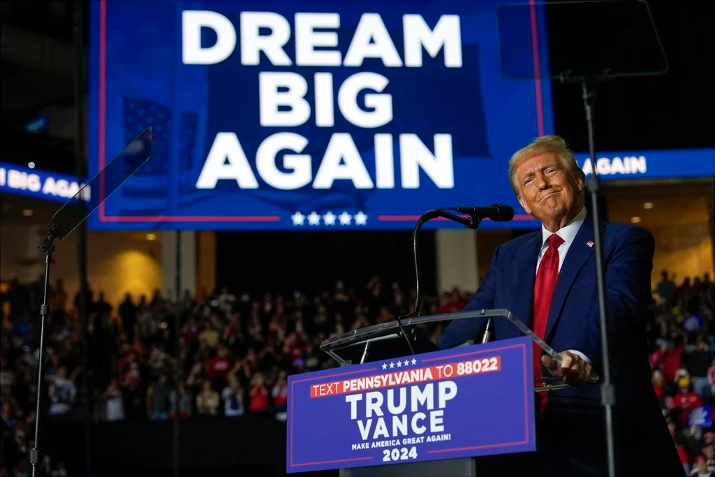 Trump claims Harris runs ‘campaign of hate’ and he will be president for ‘all the people’