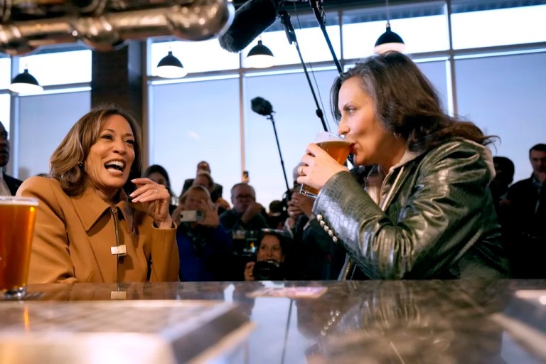 Social media cringes at hot mic video of Harris and Whitmer