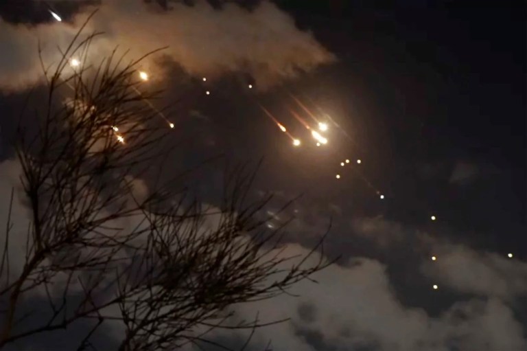 Israel shares extraordinary footage of Palestinian being crushed by Iranian missile shot out the sky