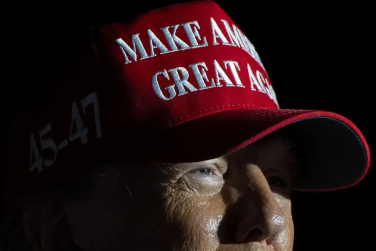 Republican presidential nominee former President Donald Trump speaks at a campaign rally at the Calhoun Ranch, Saturday, Oct. 12, 2024, in Coachella, Calif. (AP Photo/Alex Brandon)
