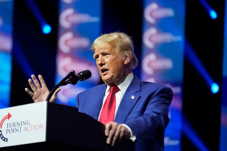 Trump boasts about his poll numbers: ‘I’m leading by a lot’