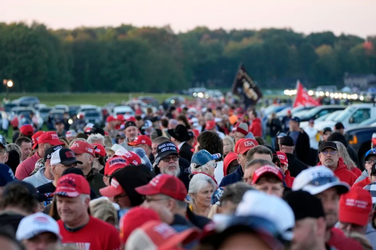 Thousands descend on Butler for raucous return of their hero Donald Trump