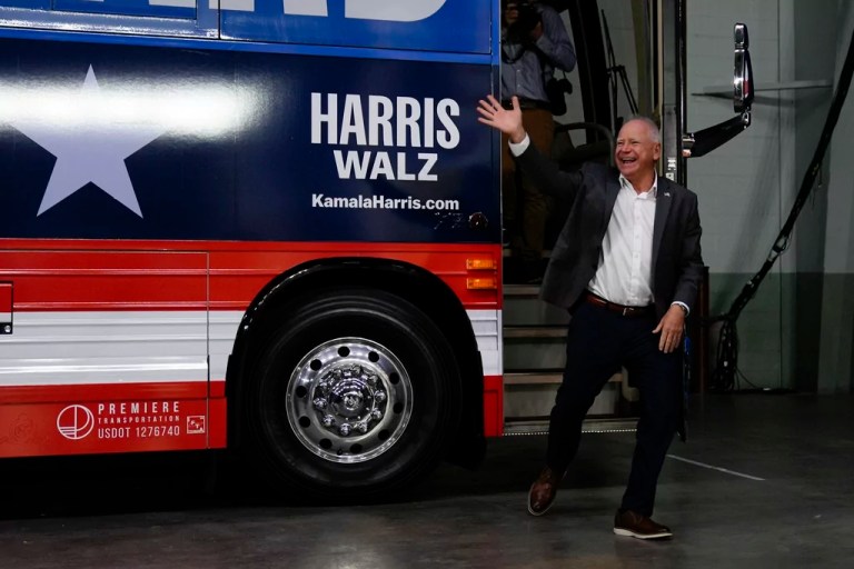 Walz embarks on debate cleanup bus tour, taking shots at Vance he failed to land on stage