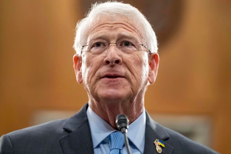 Sen. Roger Wicker (R-MS) speaks during an event on Tuesday, April 9, 2024, on Capitol Hill in Washington.