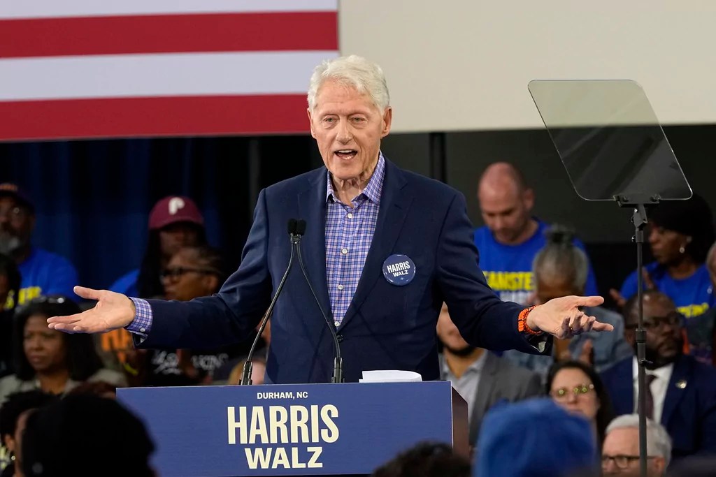 ‘Comeback kid’ Bill Clinton stumps for ‘underdog’ Harris in North Carolina