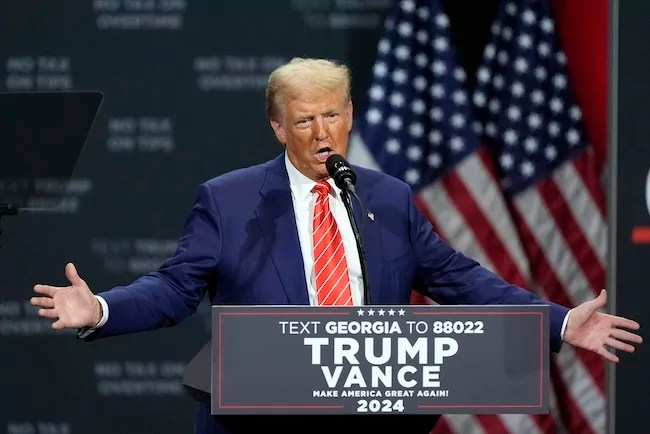 Trump returns to Georgia determined to win in ‘too big to rig’ landslide