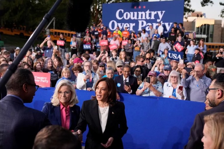 Harris triples down on Republican outreach with Liz Cheney