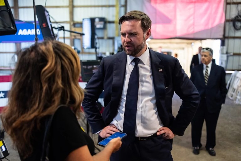 JD Vance embraces his inner happy warrior