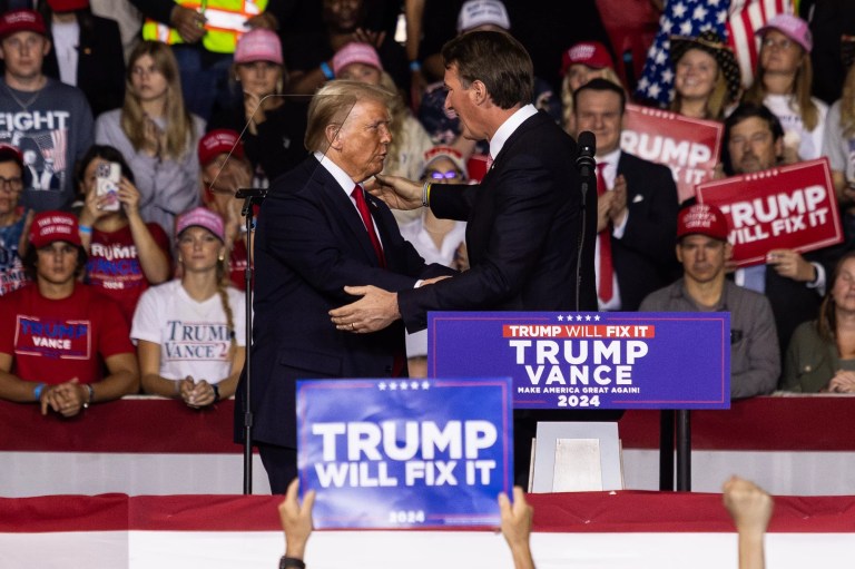 Trump weaves election fraud warnings with voting legal victories at Virginia rally