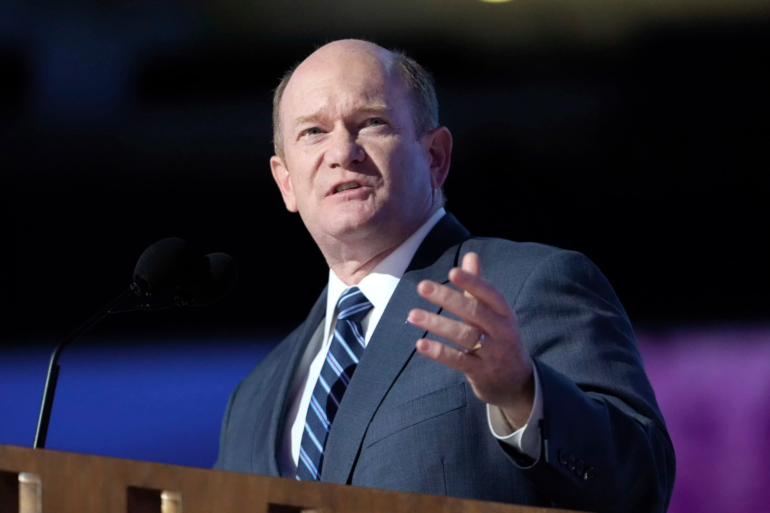 Chris Coons’s Fox News interview gets testy over Trump tariffs and early voting