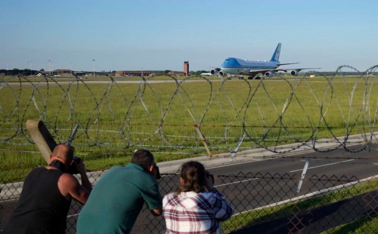 Drones spotted near three bases in UK, US Air Force says