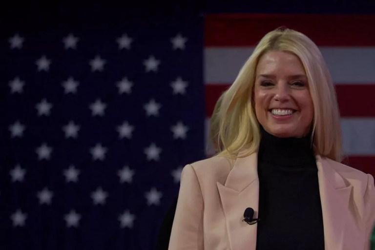 Attorney General Pam Bondi during the 2024 Conservative Political Action Conference the Gaylord National Convention Center in Fort Washington, Maryland, Friday, Feb. 23, 2024.
