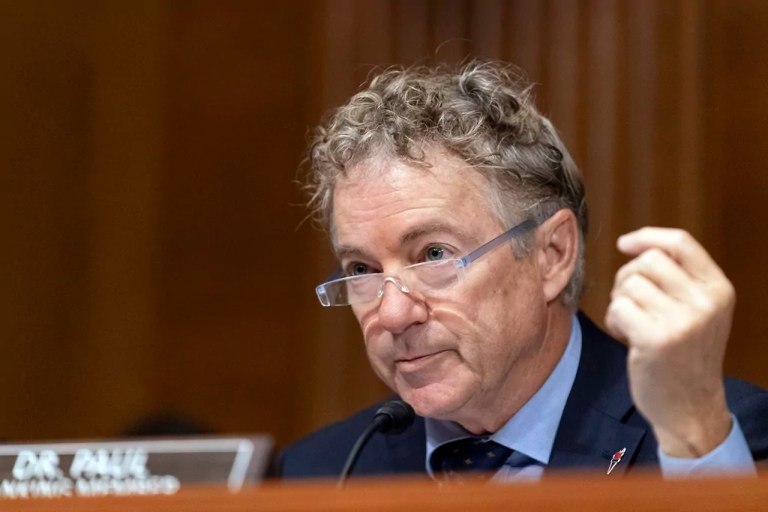 Senate Homeland Security and Governmental Affairs Ranking Member Sen. Rand Paul, R-Ky., speaks during a committee hearing, Tuesday, Oct. 31, 2023, on Capitol Hill in Washington.