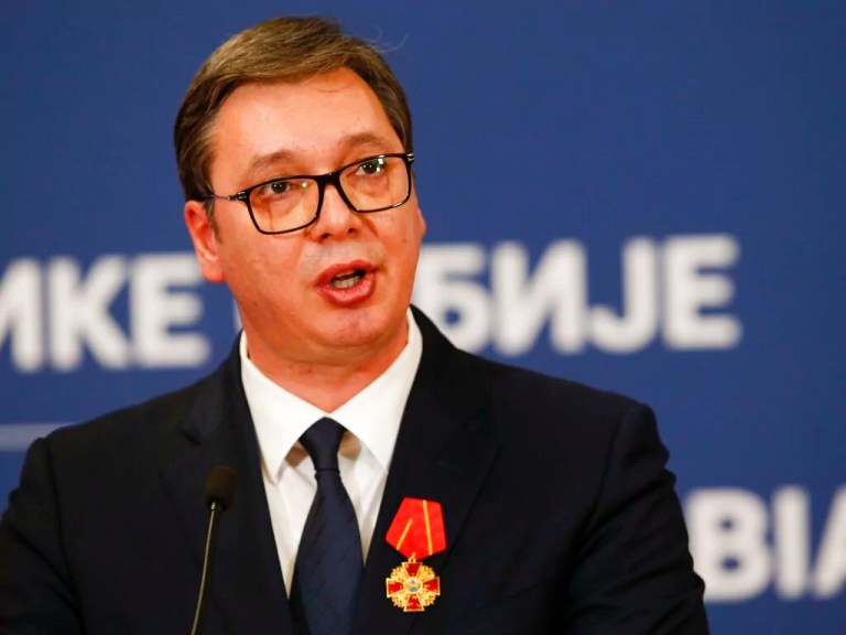 Serbian President Aleksandar Vučić.