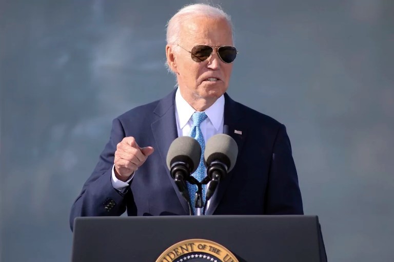 Biden hits Philadelphia to tout record after causing headaches for Harris