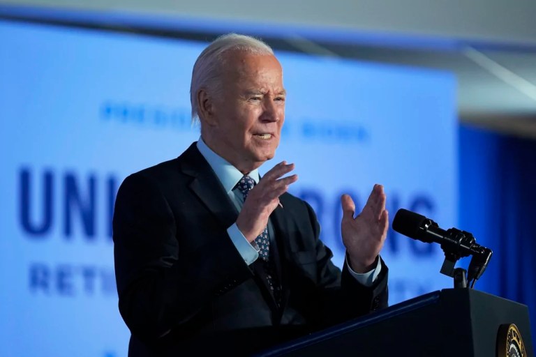 Biden tries to make up for garbage gaffe with union outreach for Harris
