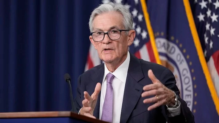 Federal Reserve Board Chairman Jerome Powell speaks during a news conference at the Federal Reserve in Washington, on Sept. 18, 2024.
