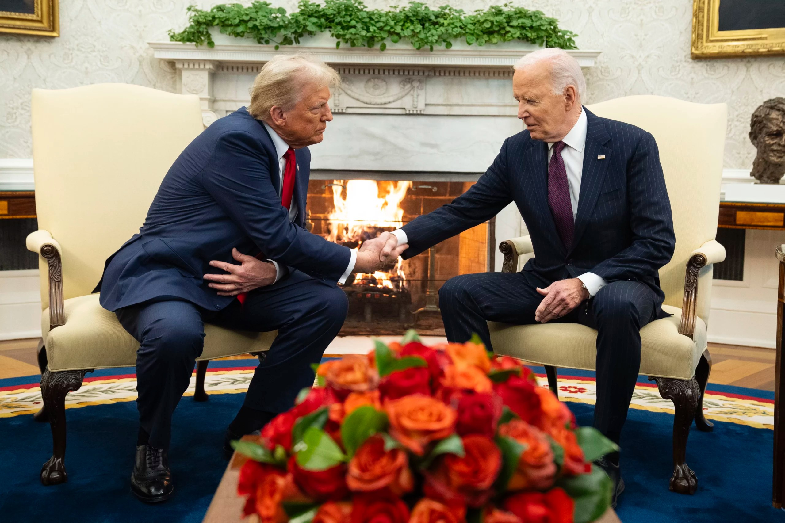 Trump makes triumphant return to White House for first time since leaving office