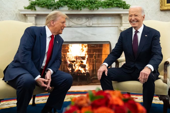 Biden exits at all-time low, Trump in with highest approval