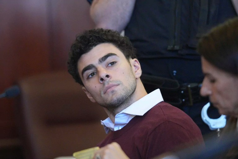 Luigi Mangione appears in Manhattan Criminal court for his arraignment on state murder and terror charges in the killing of UnitedHealthcare CEO Brian Thompson, Monday, Dec. 23, 2024, in New York.