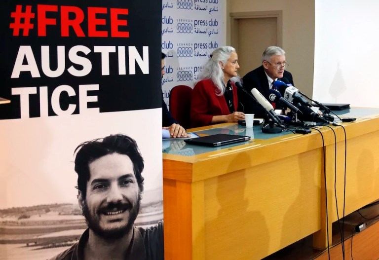 Austin Tice’s mother ‘shares joy’ of other American rescued from Syria as she awaits news on son