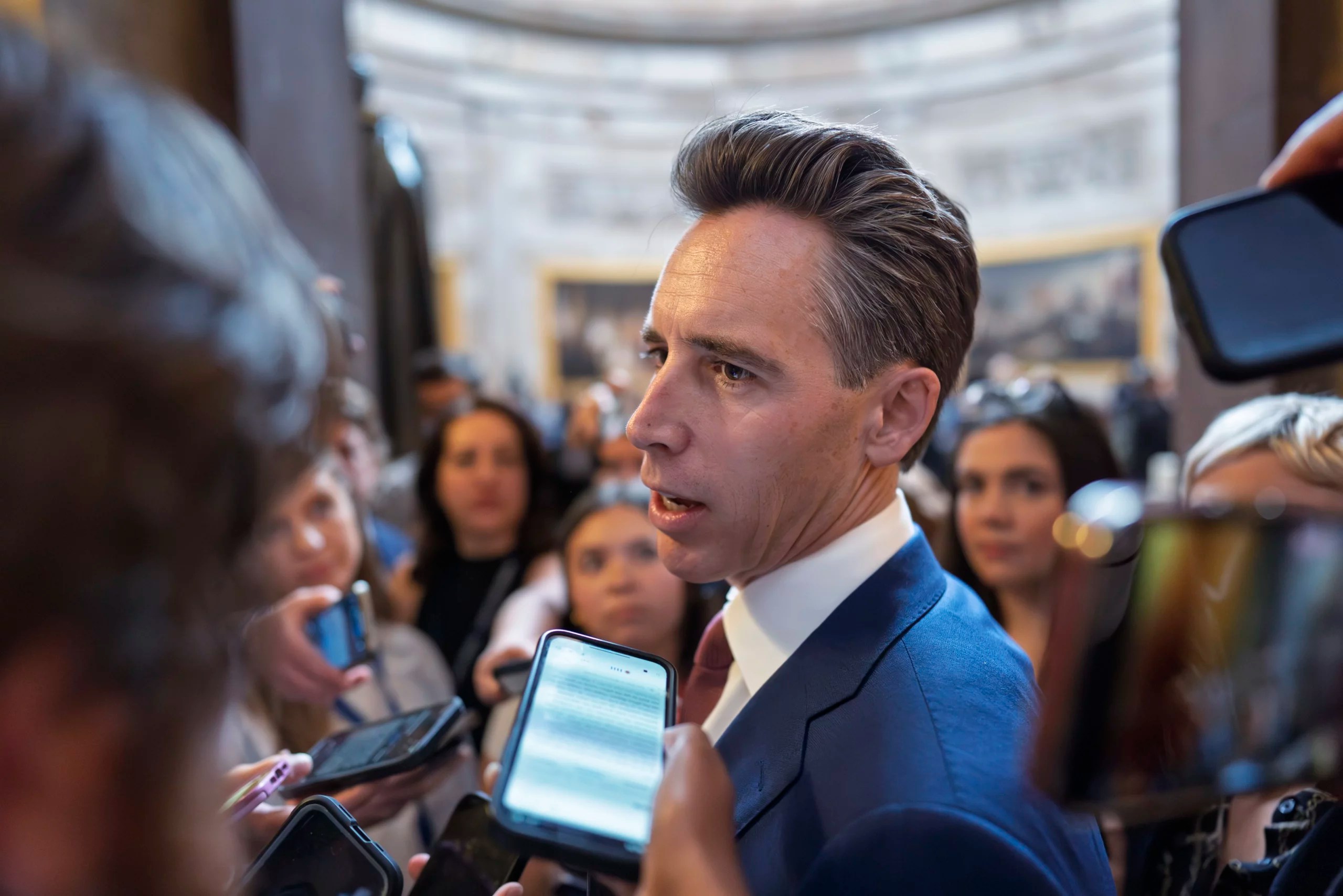 Josh Hawley warns Mike Johnson over ‘woke garbage’ in continuing resolution