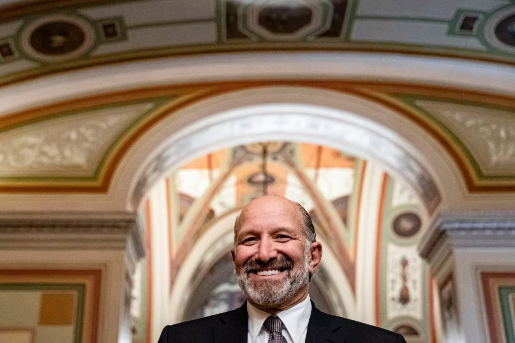Howard Lutnick, chief executive officer of Cantor Fitzgerald LP and commerce secretary nominee for President-elect Donald Trump, on Capitol Hill in Washington, D.C., on Dec. 11, 2024.