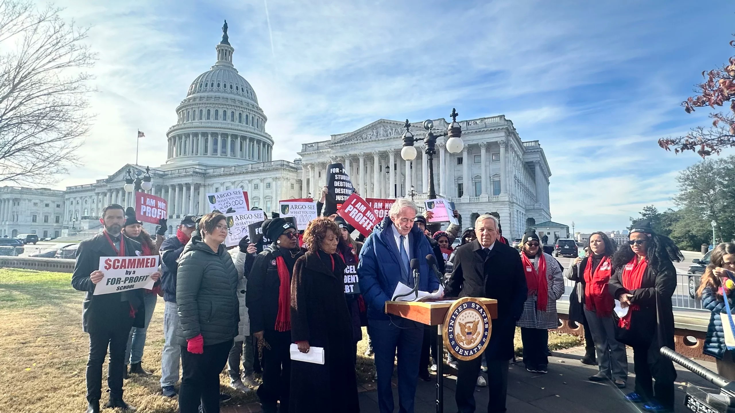 Democrats call on Biden to wipe out student loans for defrauded borrowers