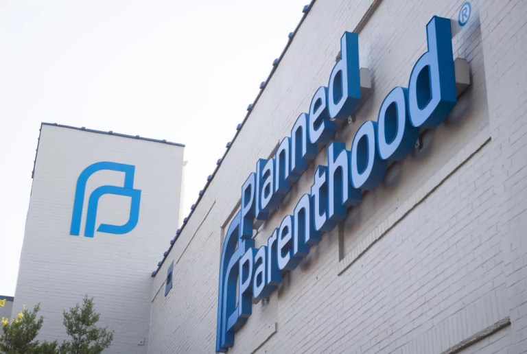 The outside of the Planned Parenthood Reproductive Health Services Center is seen in St. Louis, Missouri.