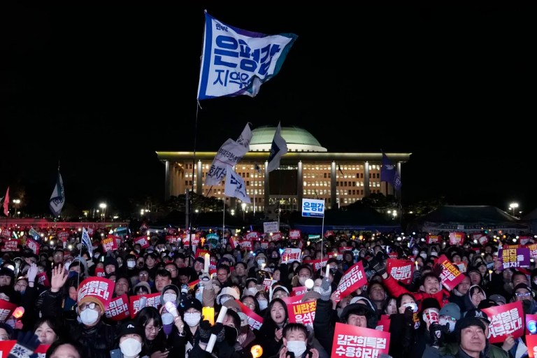 South Korean president survives impeachment vote after apology for declaring martial law