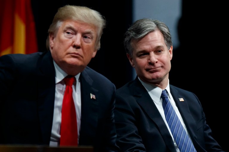 Trump takes victory lap over Wray’s resignation from FBI: ‘A great day’