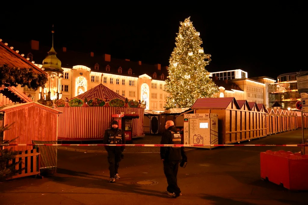 Man arrested after plowing car into Christmas market in Germany, killing two