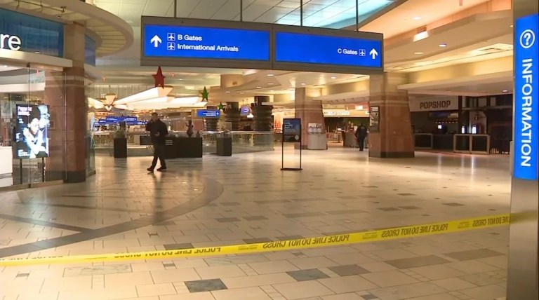 Three shot and one stabbed at Phoenix airport on Christmas after ‘family dispute’