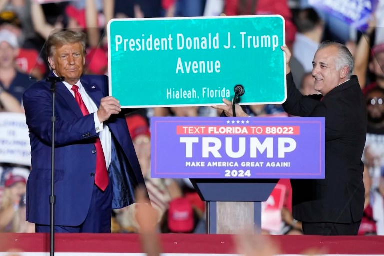 Trump’s name added to Palm Avenue after Miami-Dade commissioners vote