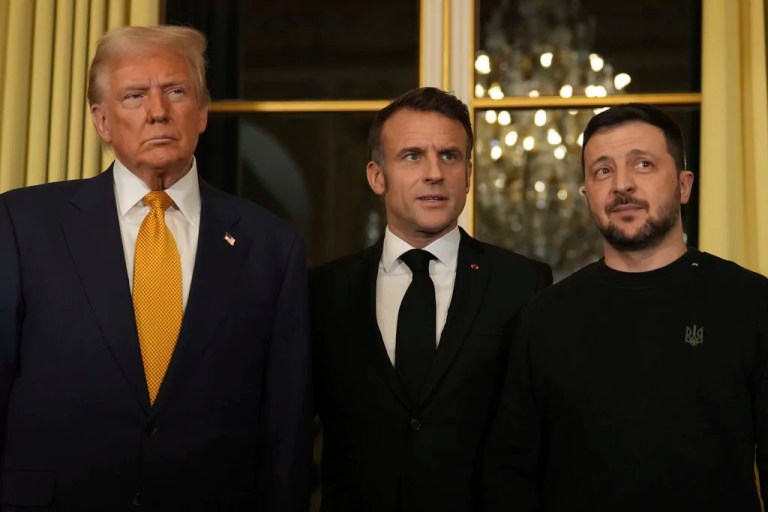 Trump overshadows Biden’s final month with France trip, meeting with Macron and Zelensky