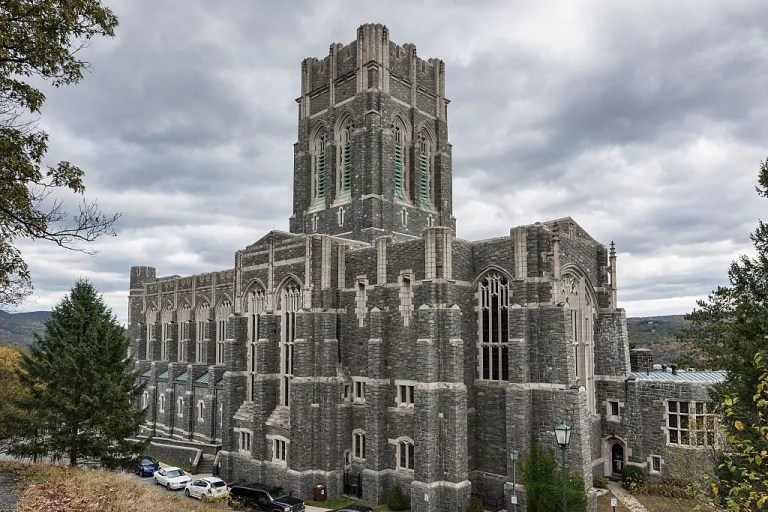 The Cadet Chapel on West Point's campus.
