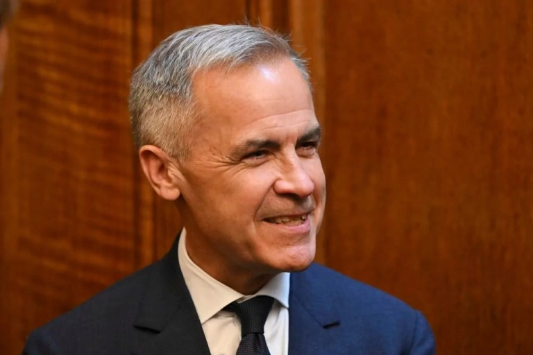 Bank of England's former governor Mark Carney attends a meeting of the National Wealth Fund Taskforce at 11 Downing Street in London, Tuesday, July 9, 2024.