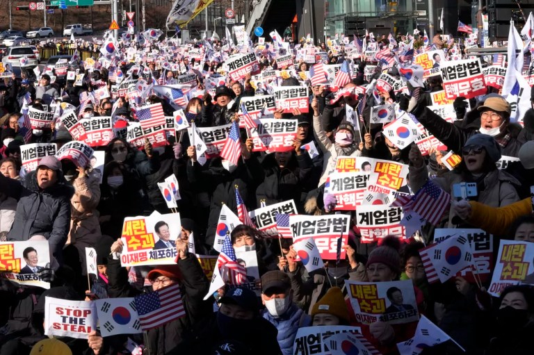 Impeached South Korean president threatens to arrest anyone trying to arrest him