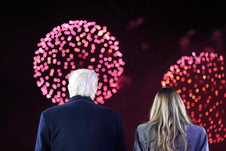 Trump kicks off inauguration weekend with fireworks