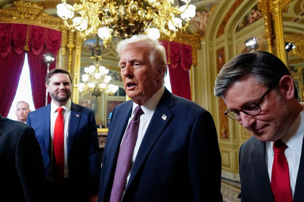 Mike Johnson praises ‘new sheriff in town’ after Trump makes moves against FEMA and inspectors general